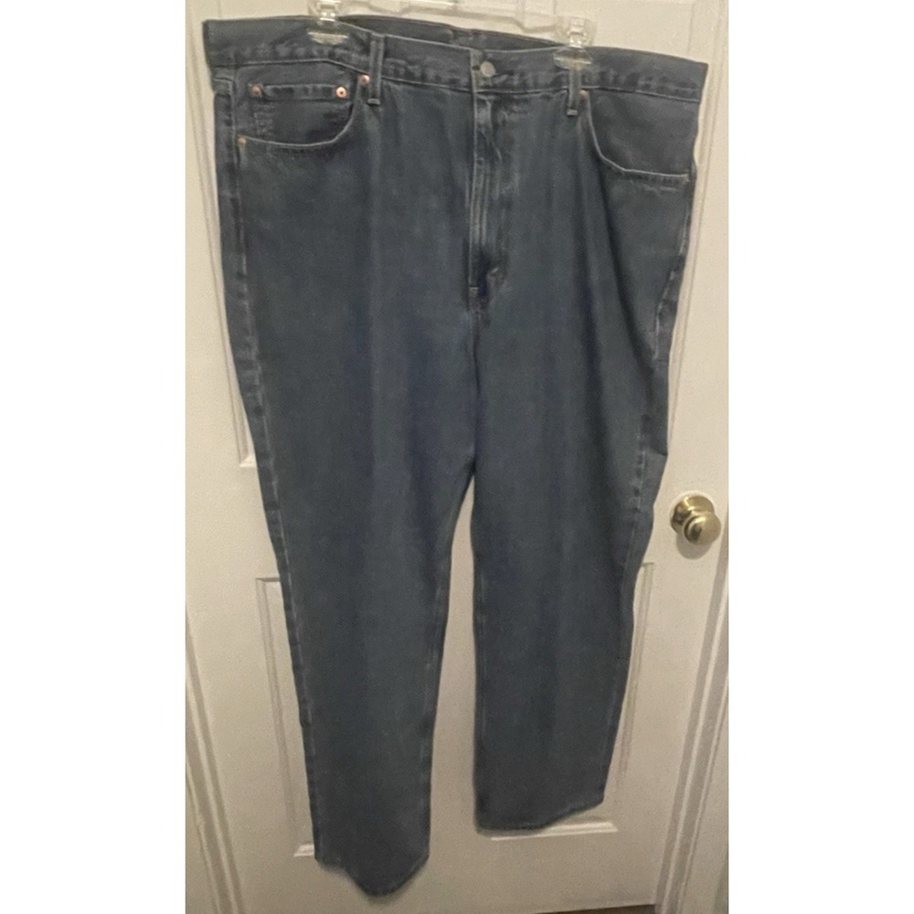 Levi's 550 Relaxed Fit Jeans Medium Wash Blue Classic Denim Cotton Men's 42X32**